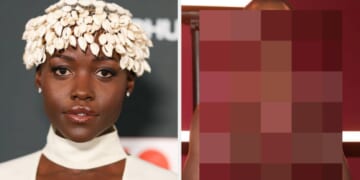 Lupita Nyong'o Red Naked LACMA Dress Reactions