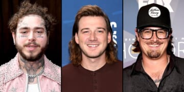 Post Malone Performs With Morgan Wallen, Hardy at 2023 CMA Awards