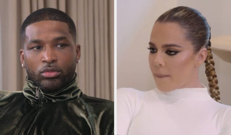 People Can’t Get Over The Look On Tristan Thompson’s Face When Khloé Kardashian Mentioned His “Other Son” To Him For The Very First Time Since The Paternity Scandal