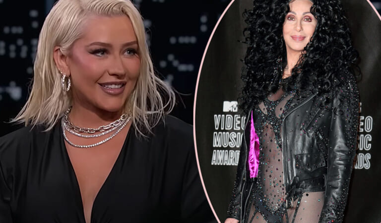 Christina Aguilera Completely TRANSFORMS Into Co-Star Cher For Halloween! LOOK!