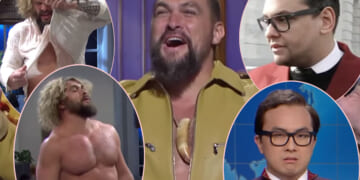 Jason Momoa Shows Off Superhero Physique As SNL Takes On George Santos OnlyFans Controversy!