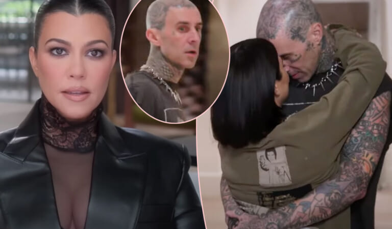 Kourtney Kardashian Goes Topless For NSFW Travis Barker Birthday Post – And Fans Are UPSET?!