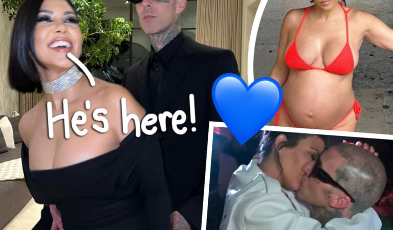 Kourtney Kardashian Welcomes First Baby With Travis Barker!!!
