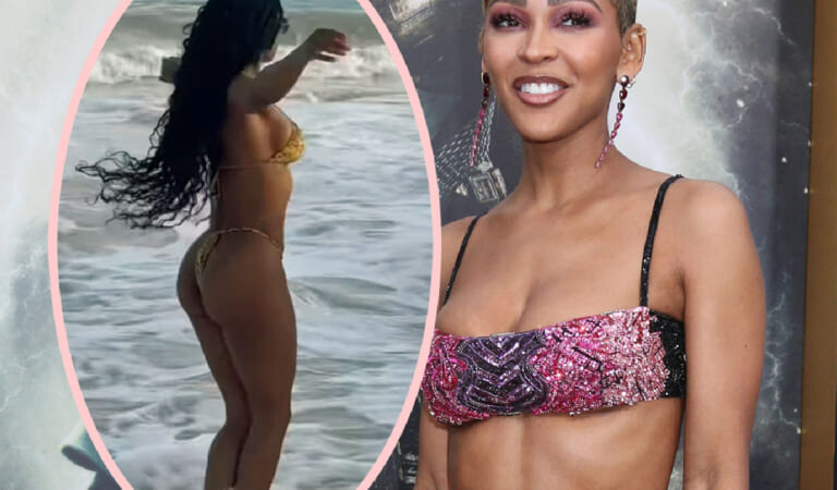 Meagan Good Shuts Down Brazilian Butt Lift Speculation While Flaunting The Booty She ‘Worked Hard For’!