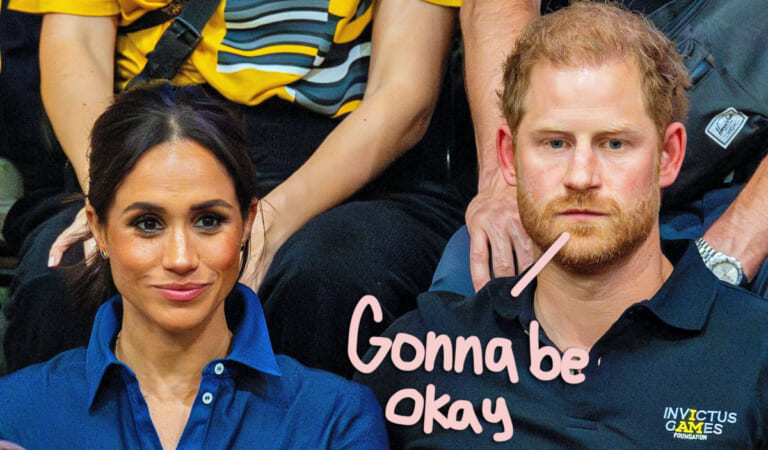 Prince Harry & Meghan Markle Are Desperately ‘Learning To Lighten Up A Bit’ After Rough Few Months