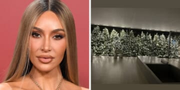Kim Kardashian Revealed Her 2023 Bathroom Christmas Decorations, And As Ridiculous As That Sounds, It's Pretty Cool