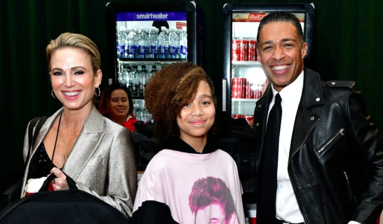 Amy Robach and T.J. Holmes Attend NYC’s Jingle Ball With His Daughter