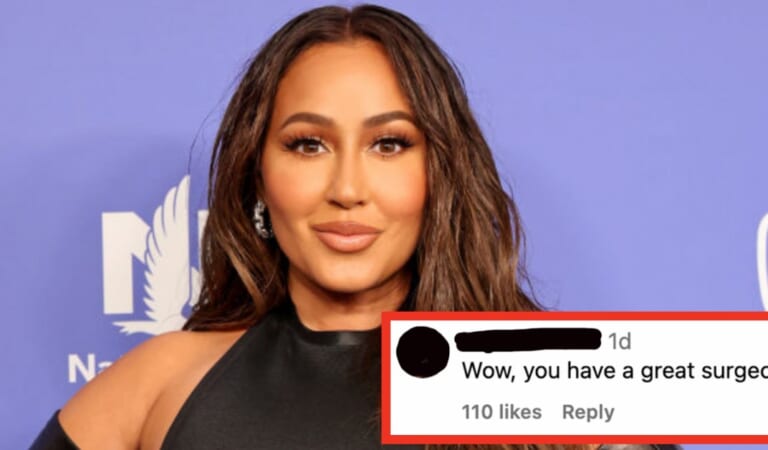 Adrienne Bailon Responded To An Internet Troll Who Accused Her Of Plastic Surgery