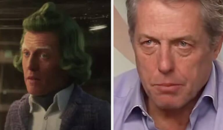 This Clip Of Hugh Grant Being Miserable Is Going Viral, And It's So Funny How Much He Hated Playing An Oompa Loompa
