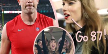 Taylor Swift Goes FULL Fangirl Rooting For Travis Kelce At Sunday Night’s Game!