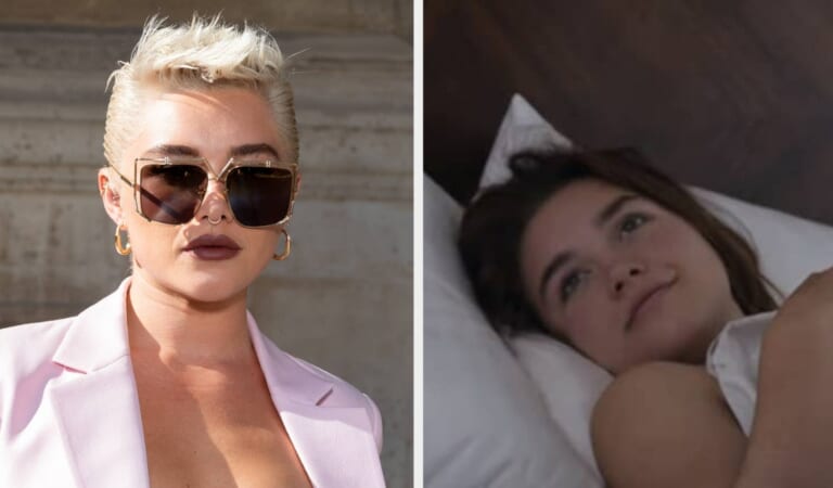 Florence Pugh Just Admitted That She Accidentally Fell Asleep On Set When Filming A Bed Scene, But She Definitely Styled It Out