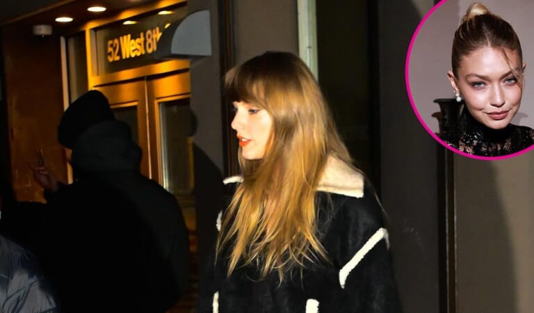 Taylor Swift Rocks Shearling Jacket From Gigi Hadid’s Brand Out in NYC