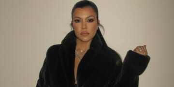 Kourtney Kardashian Wears ‘Cozy Coat’ at Family's Christmas Eve Party