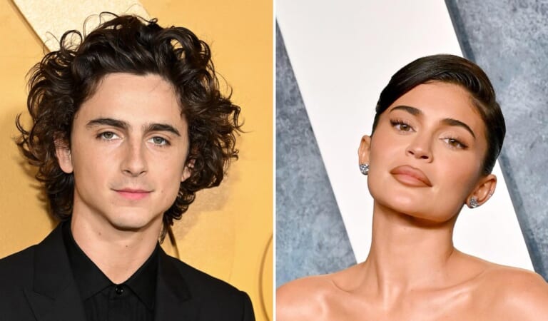 Timothee Chalamet Seemingly Attends Kardashian-Jenner Christmas Party