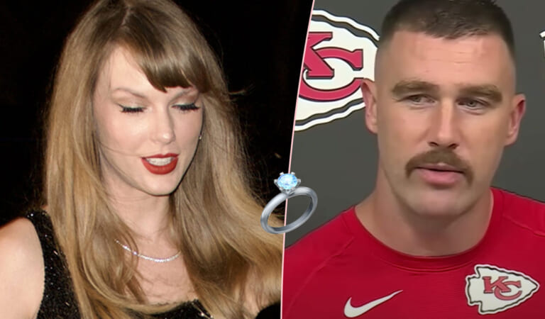Taylor Swift Attends BF Travis Kelce’s Game After Showing Off Massive New Birthday Ring! LOOK!