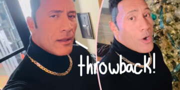 The Rock Dresses As His Younger Self -- Complete With Fanny Pack -- For Hilarious Christmas Song!