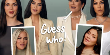 Kardashian Christmas Card Throwback Begins Mystery For Fans! Who Is THAT?!?