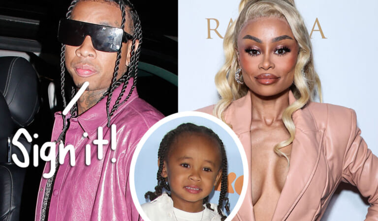 What?! Blac Chyna & Tyga Force Guests to Sign $500K NDA To Attend Son King Cairo’s Baptism!