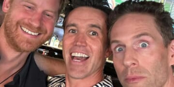 Rob McElhenney Smiles in Selfie With Prince Harry and Glenn Howerton