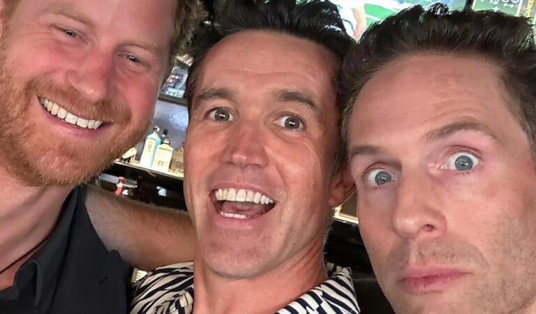 Rob McElhenney Smiles in Selfie With Prince Harry and Glenn Howerton