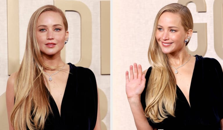 People Are Loving What Jennifer Lawrence Unexpectedly Mouthed On Air During The Golden Globes