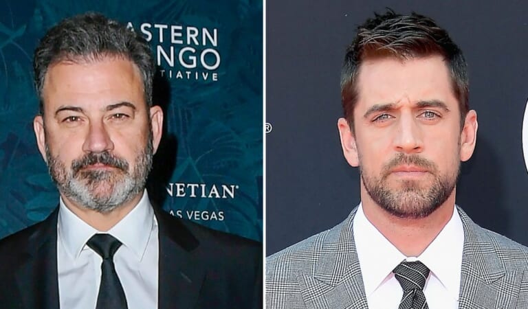 Jimmy Kimmel Calls Out ‘Ignorant’ Aaron Rodgers for Epstein Comments