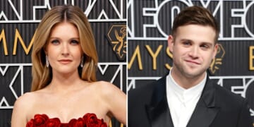 The White Lotus’ Meghann Fahy, Leo Woodall Attend 2023 Emmys