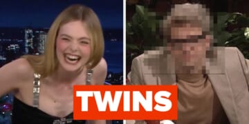Once You've Seen This Side-By-Side Of Elle Fanning And Bill Hader, You Won't Be Able To Unsee Them As Twins