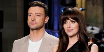 Justin Timberlake, Dakota Johnson Have 'Social Network' Reunion on SNL