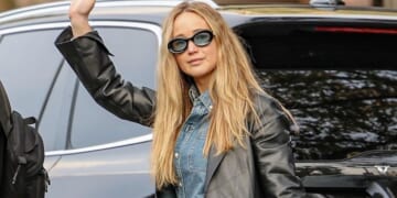 Jennifer Lawrence Just Wore 2024's Leather Blazer Trend