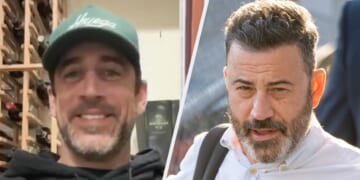 Jimmy Kimmel Reacts As Aaron Rodgers Suggests He's On Epstein List