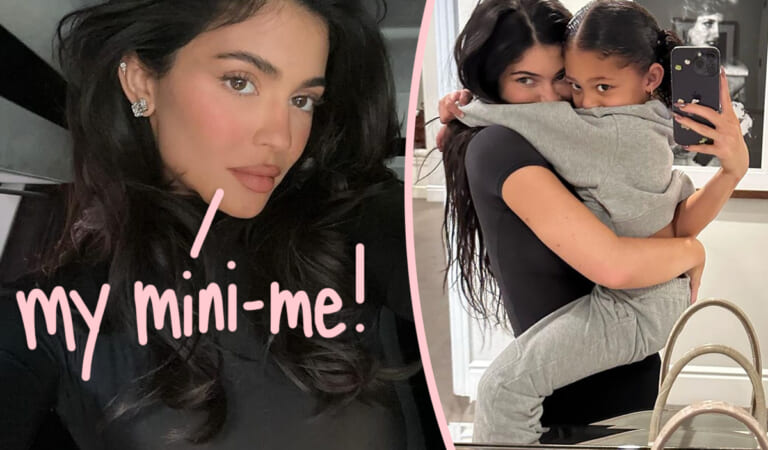Kylie Jenner & Stormi Webster’s Adorable Twinning Moment At Paris Fashion Week!