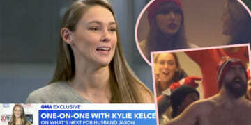 Kylie Kelce Guilty Attention Taylor Swift Jason Travis GMA Interview