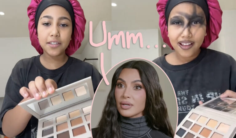 North West Offers Up REALLY Honest Review Of Momma Kim Kardashian’s New Makeup Line!