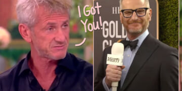 OMG! Sean Penn SAVED Golden Globes Red Carpet Pre-Show Host Marc Malkin -- Who Was Stranded In The Desert?!