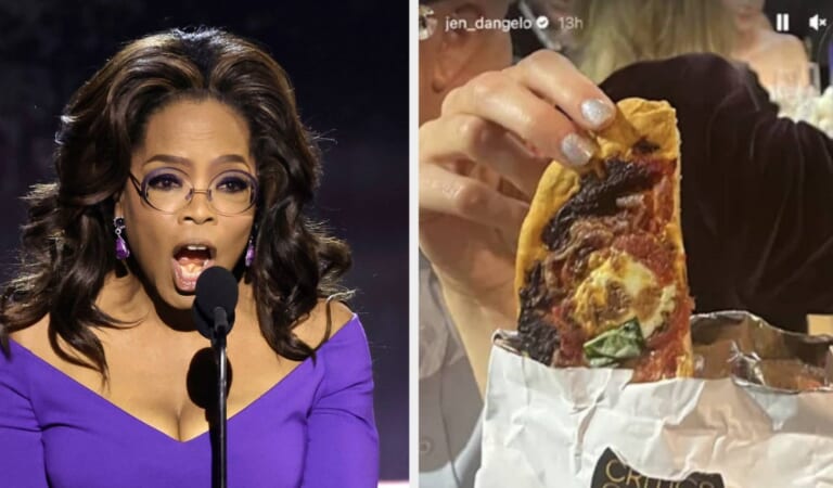 Oprah Winfrey, Celebs React To Pizza In A Bag At Critics Choice Awards