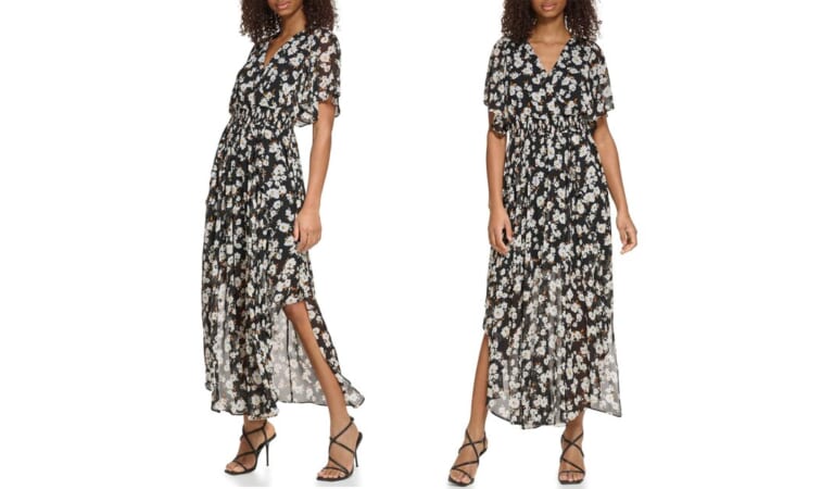 Shop a Karl Lagerfeld Floral Dress Up to 74% Off