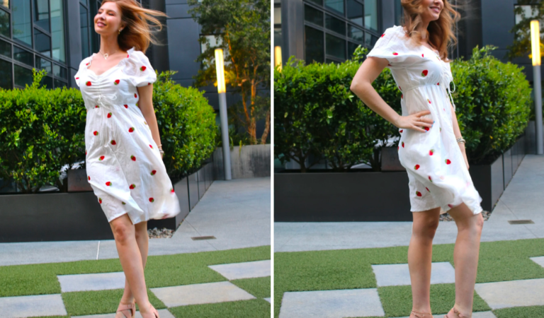 Swirl Around This Spring in This Airy Strawberry Dress – Just $30!