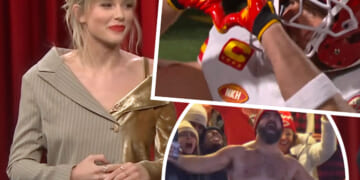 Taylor Swift and Brittany Mahomes Wildly Celebrate Touchdown by Travis Kelce Against Buffalo Bills