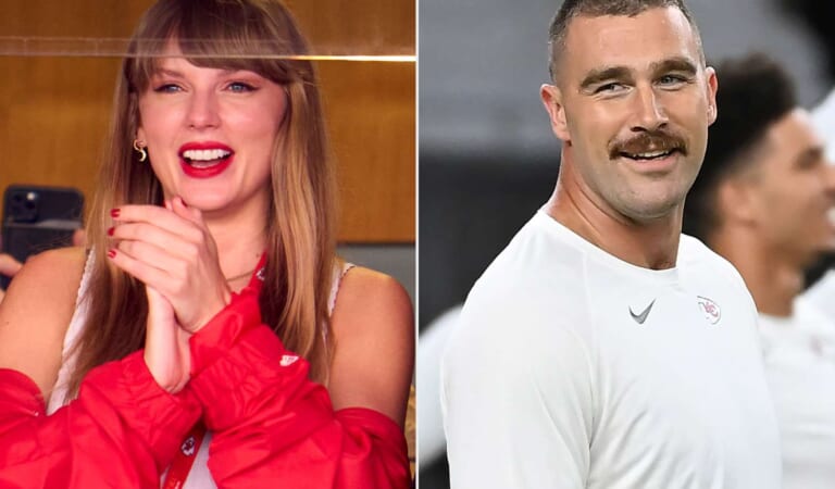 Taylor Swift Wears Matching Travis Kelce Chiefs Jacket for NYE Game