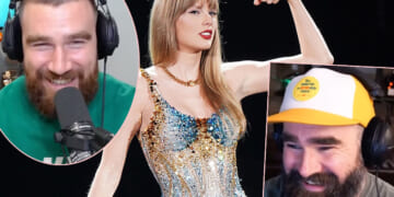 Travis & Jason Kelce Joke About Taylor Swift Making It To The Super Bowl ‘In Her Rookie Year’! LOLz!