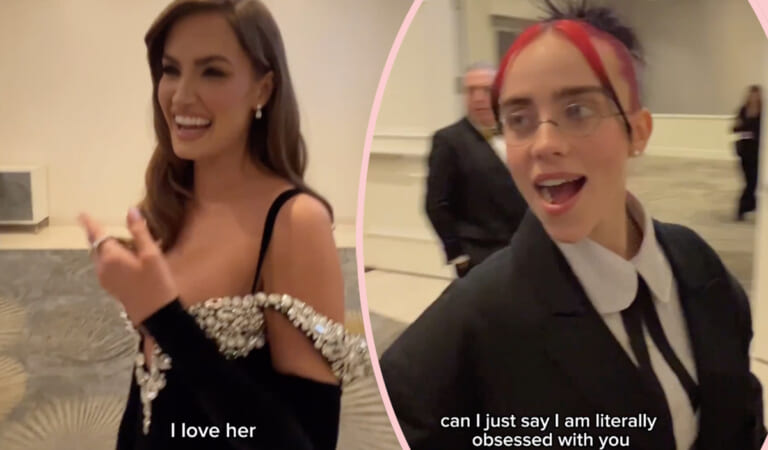 Watch Billie Eilish Flirt With SI Swimsuit Model In Adorable Golden Globes Moment!