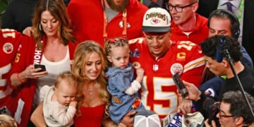 Patrick Mahomes Toasts ‘Great Wife’ Brittany After Super Bowl 2024 Win
