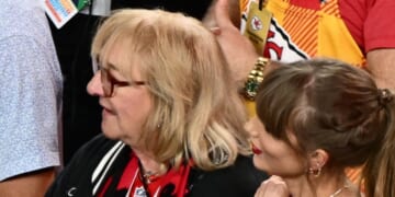 Taylor Swift, Donna Kelce Hold Hands After Chiefs Win Super Bowl 2024