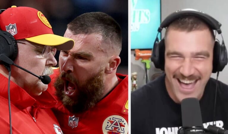 Travis Kelce’s Revelation That He Was Kicked Out Of Preschool For Throwing A Chair At His Teacher Has Resurfaced Amid His “Aggressive” And “Disrespectful” Super Bowl Behavior