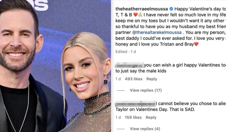 Heather Rae El Moussa Defended Herself After Being Called “Out Of Touch” For Dedicating A Valentine’s Post To Her Husband, Son, And Stepson — But Not Her Stepdaughter