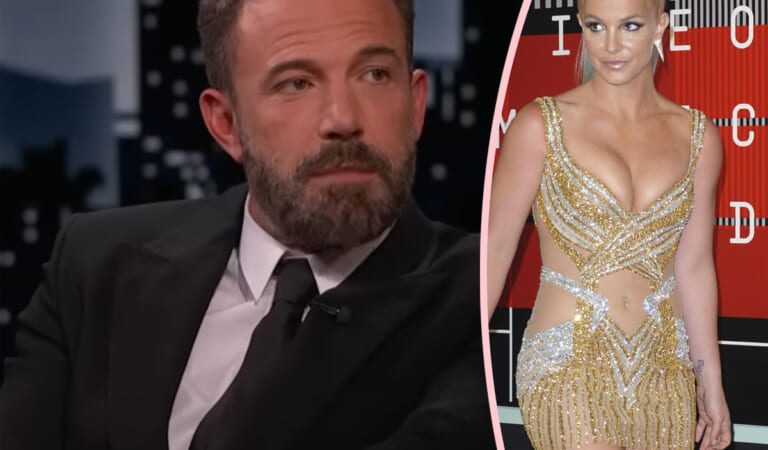 Ben Affleck Dodges Question About Alleged Kiss With Britney Spears!
