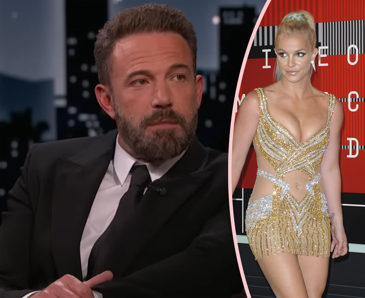Ben Affleck Dodges Question About Britney Spears’ Claim They Made Out Once!