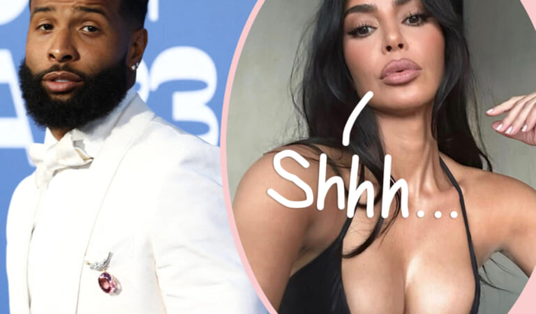 Kim Kardashian & Odell Beckham Jr. Link Up At Pre-Grammys Bash! …And What’s This About Meeting After In Secret In A Parking Garage??