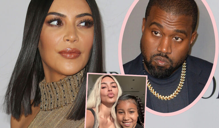 Kim Kardashian Shows Up On Set Of Kanye West’s Music Video – Directed By Daughter North!